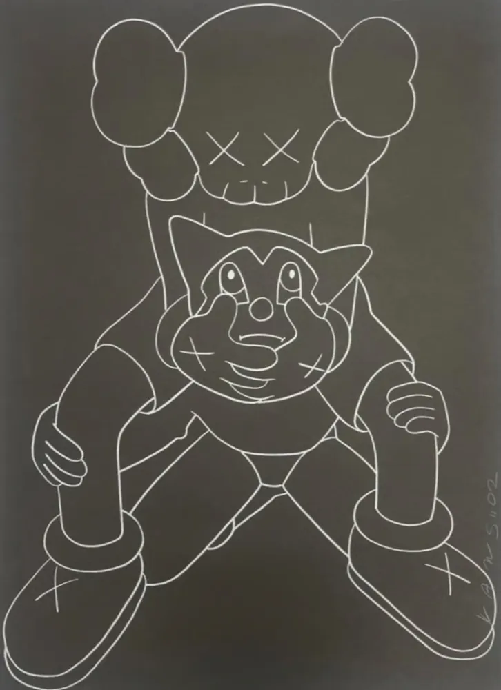 Сериграфия Kaws - Companion vs Astroboy