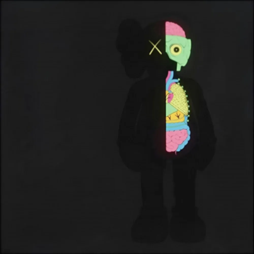 Многоэкземплярное Произведение Kaws - Dissected Companion (Black)