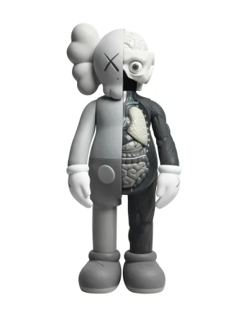 Многоэкземплярное Произведение Kaws - Four foot - grey dissected