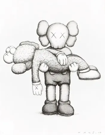 Сериграфия Kaws - Gone