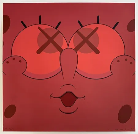 Сериграфия Kaws - Kawsbob Red