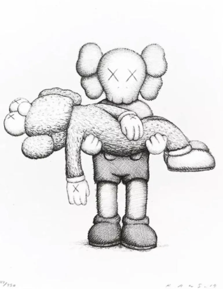 Литография Kaws - Nov Gone 