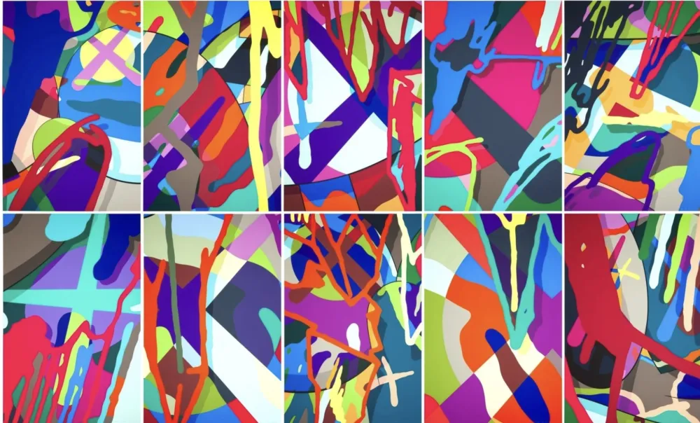 Многоэкземплярное Произведение Kaws - Tension - portfolio of 10