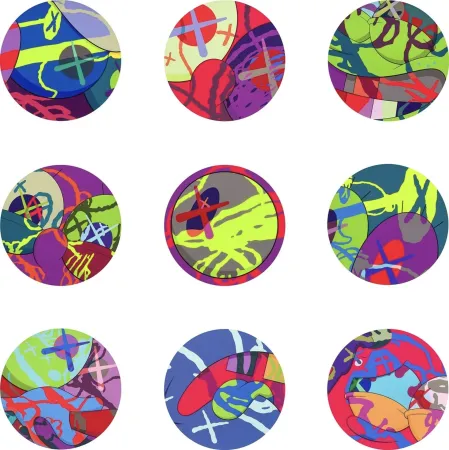 Многоэкземплярное Произведение Kaws - The News (portfolio of 9 prints)