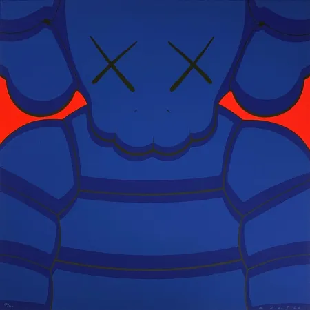 Сериграфия Kaws - What Party - Blue