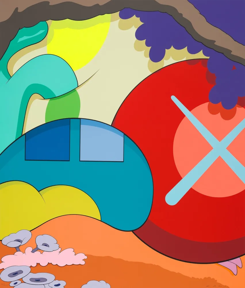 Сериграфия Kaws - You Should Know I Know