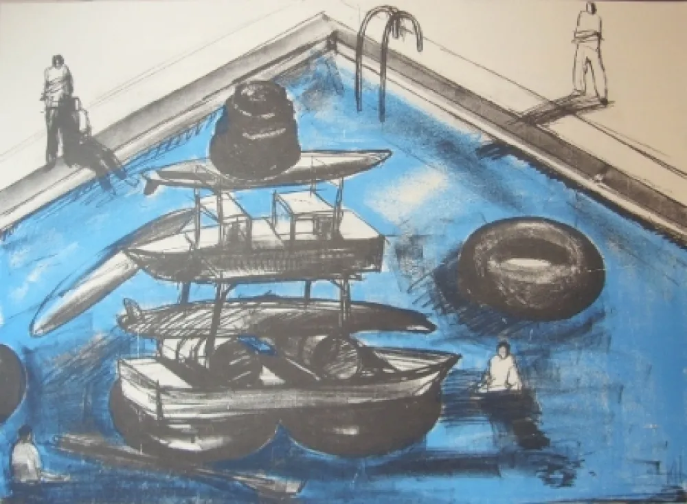 Литография Kcho -  Regresa vida mia que te espero 4