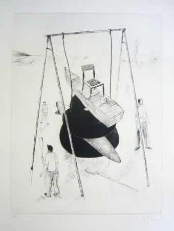 Офорт И Аквитанта Kcho - Sans titre 3