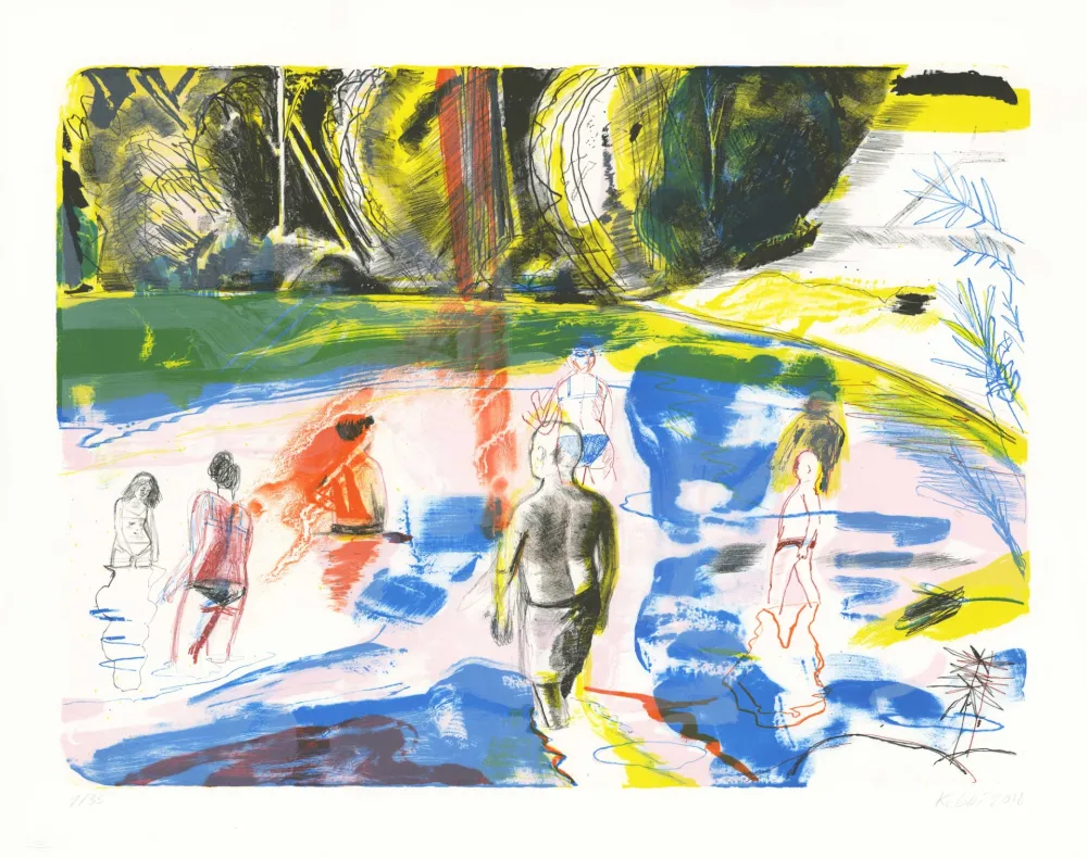 Литография Kebbi - Sans titre