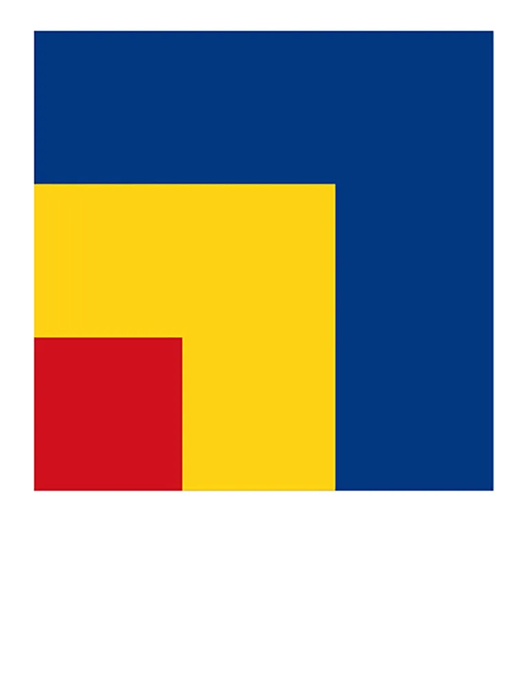 Литография Kelly - RED, YELLOW, BLUE (1963).