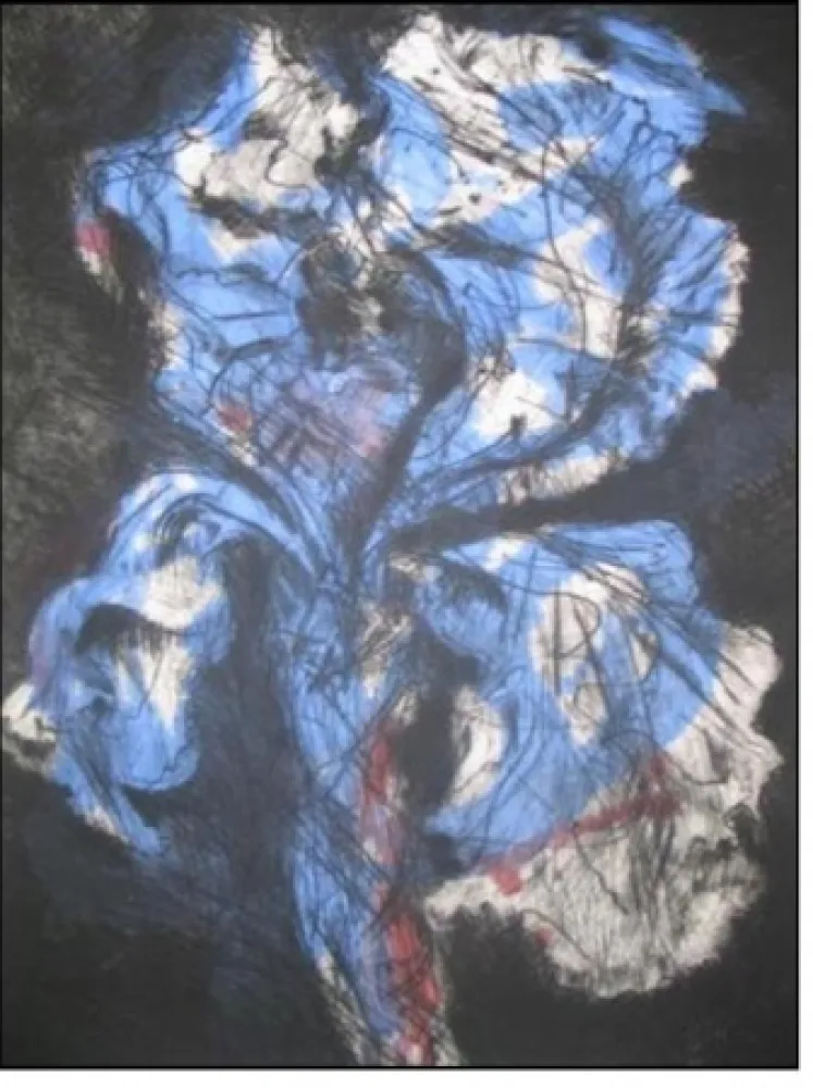 Гравюра Kentridge - Black Iris