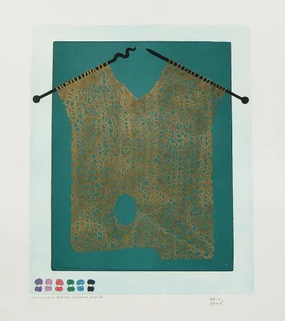 Офорт И Аквитанта Kern - Bonjour Max Ernst