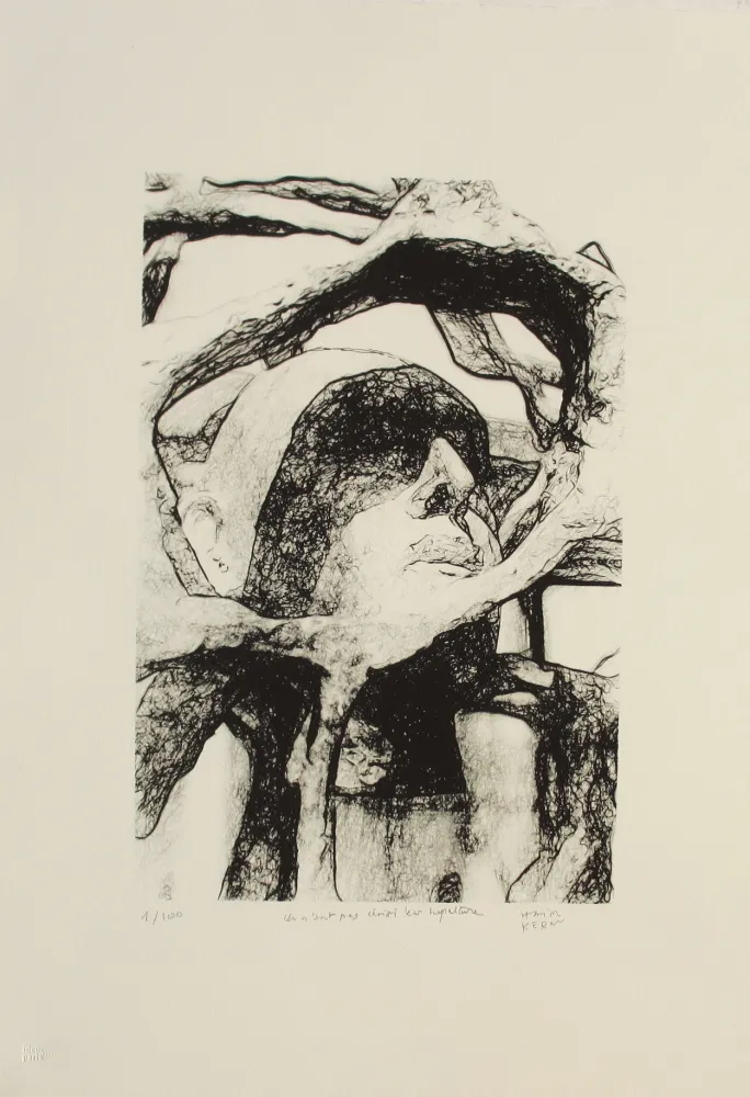 Литография Kern - Ils n'ont pas choisi leur sépulture