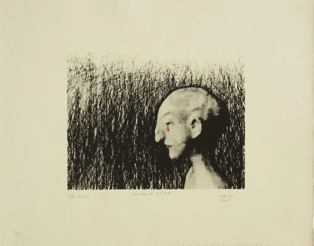 Литография Kern - Le pleur rouge