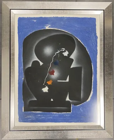 Гравюра Kijno - Composition bleue, ca