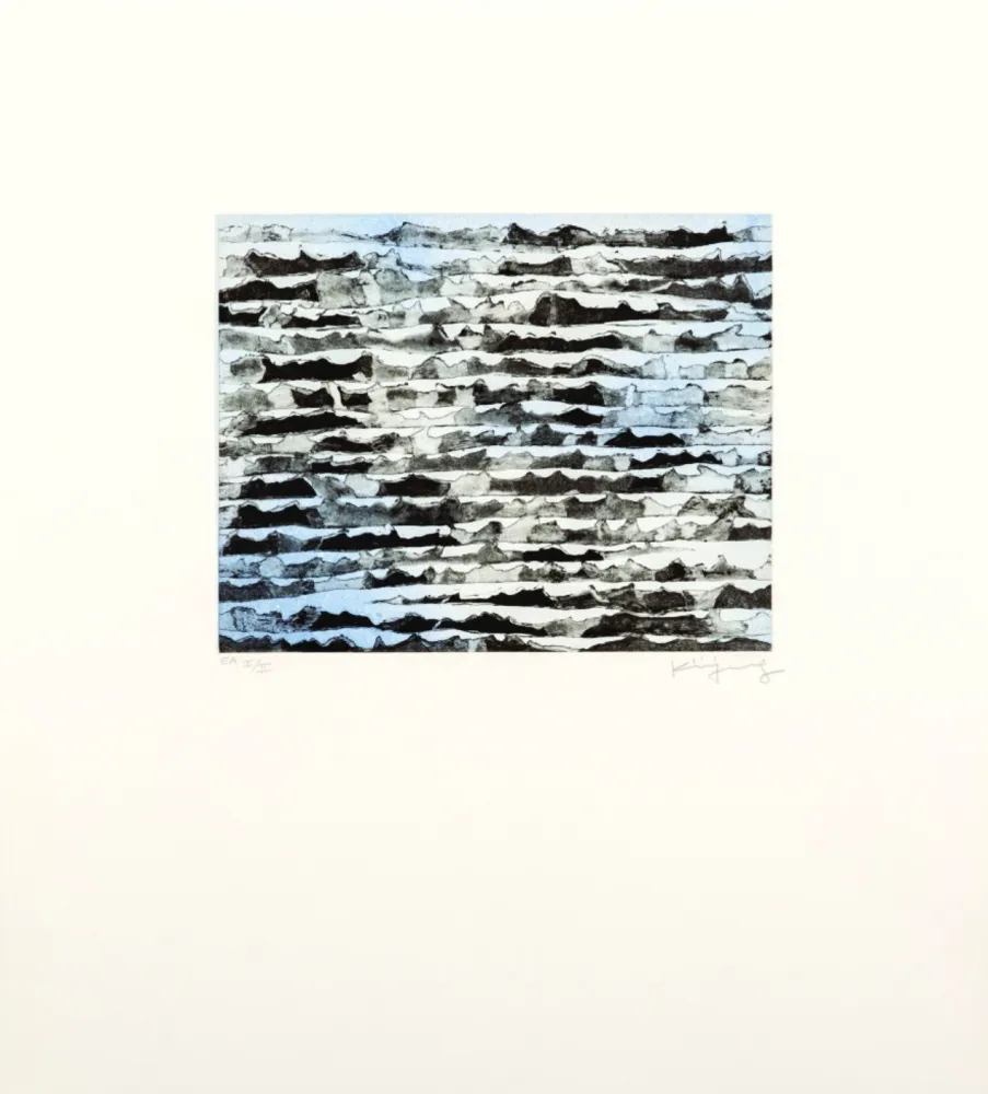 Офорт Kim - Nuit de la mer (bleu)