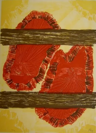 Литография Kirkeby - Erosion 2