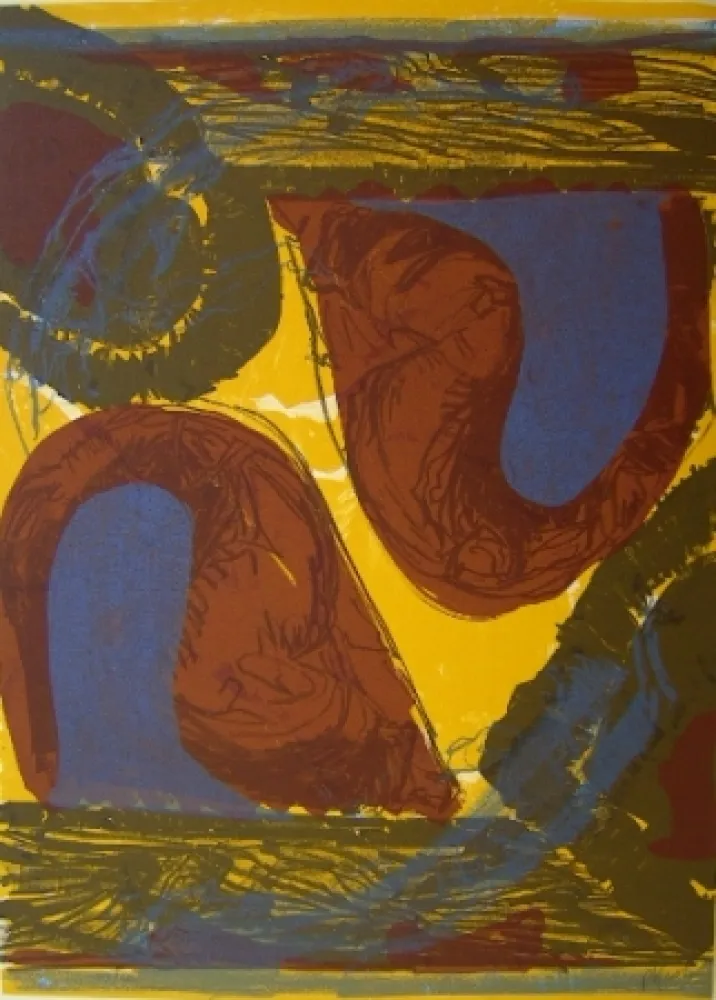 Литография Kirkeby - None