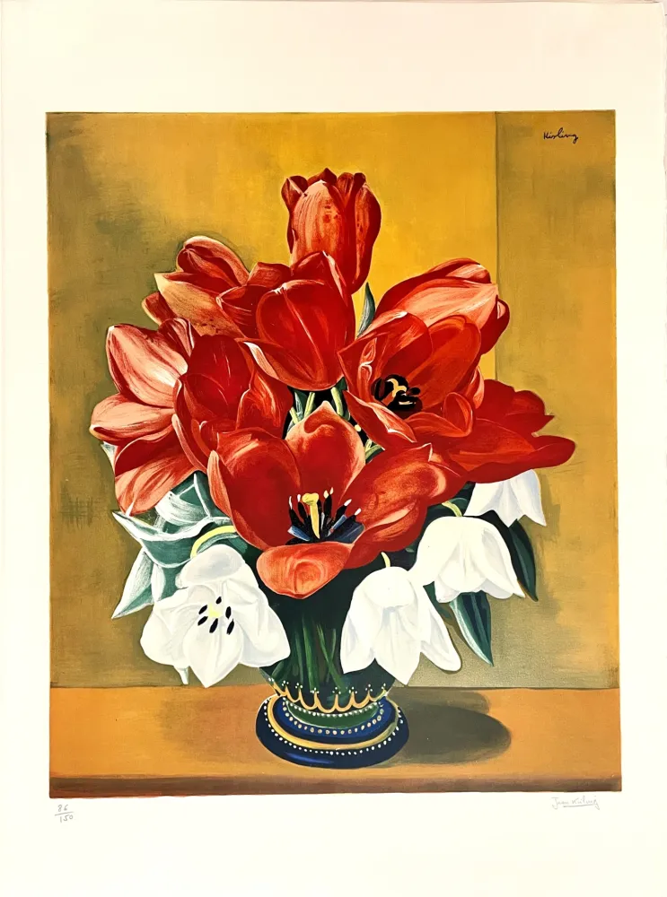 Литография Kisling - Bouquet de Fleurs