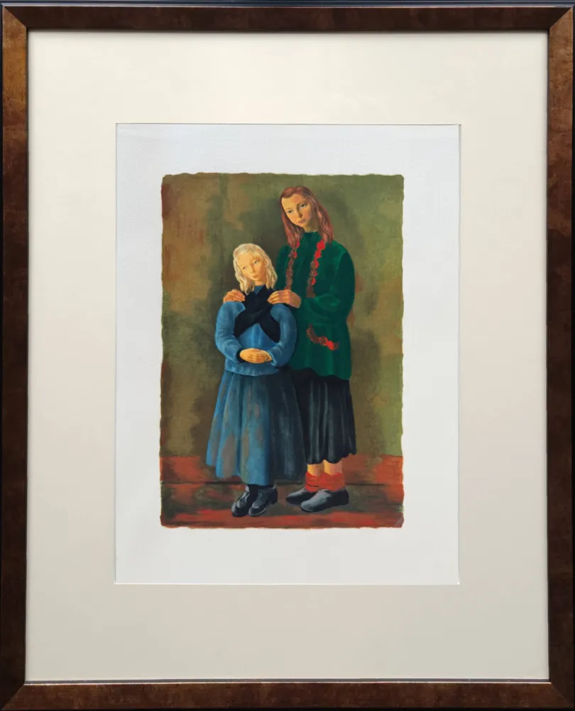 Литография Kisling - Les enfants inspirés (Inspired Children)