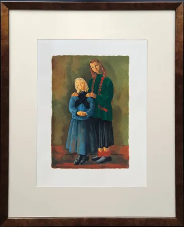 Литография Kisling - Les enfants inspirés (Inspired Children)