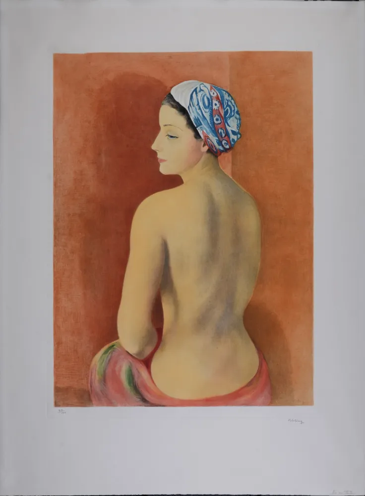 Акватинта Kisling - Nu au Turban 
