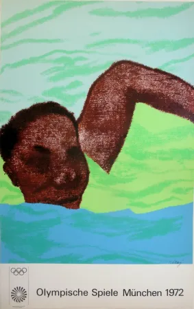 Сериграфия Kitaj - OL 1972 - original colour silskscreen