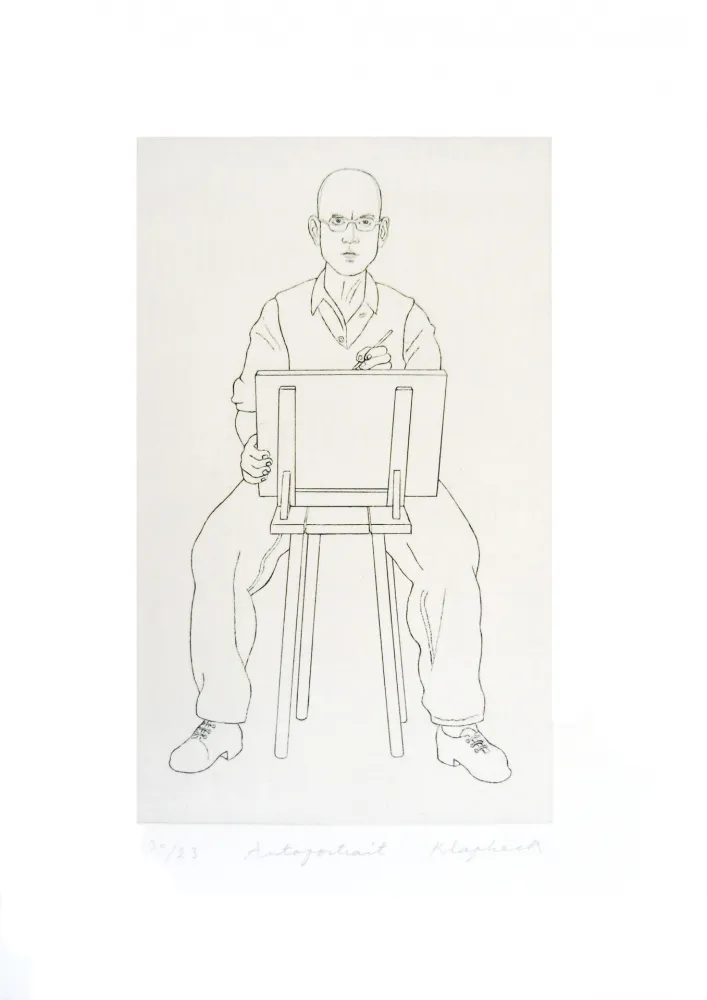 Гравюра Klapheck - Autoportrait