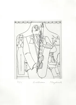 Гравюра Klapheck - Ballroom