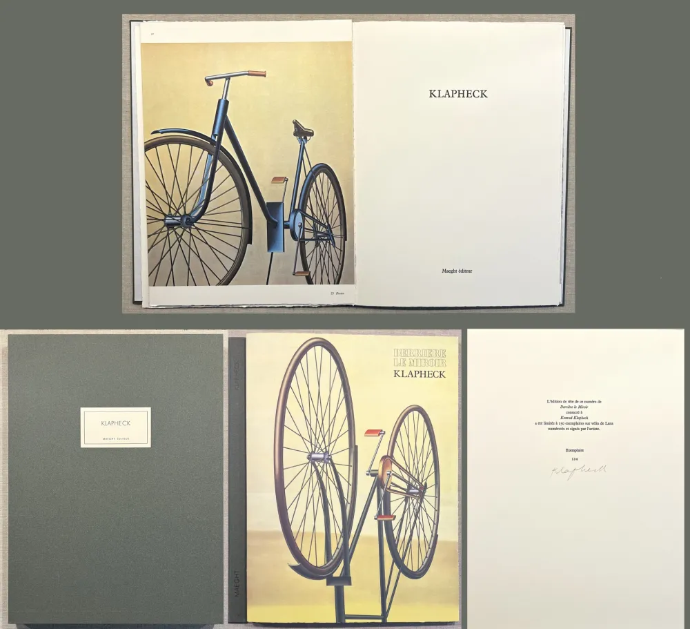 Иллюстрированная Книга Klapheck - DERRIÈRE LE MIROIR N°238. Mars 1980. TIRAGE DE LUXE SIGNÉ.