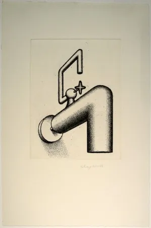 Гравюра Klapheck - Die selbstsichere