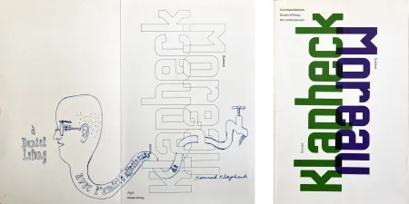 Иллюстрированная Книга Klapheck - KLAPHECK/MOREAU. Catalogue et beau dessin original de Klapheck (2008)