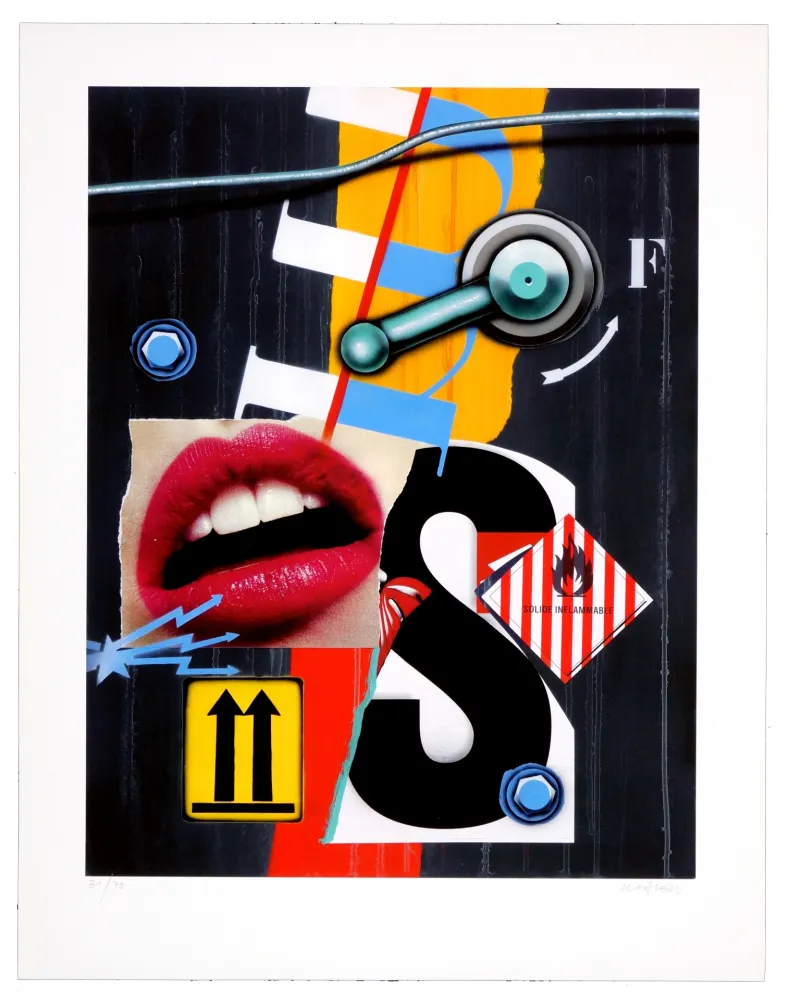 Цифровой Эстамп Klasen - Bouche/Solide inflammable