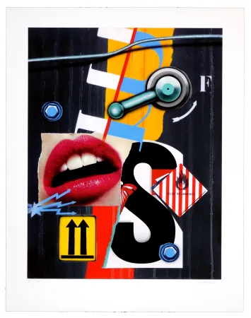 Цифровой Эстамп Klasen - Bouche/Solide inflammable