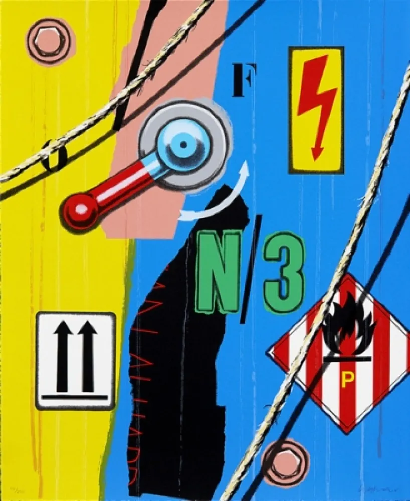 Сериграфия Klasen - Haute tension flèches N/3