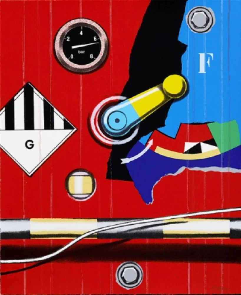 Сериграфия Klasen - Manette/G/ rond rouge