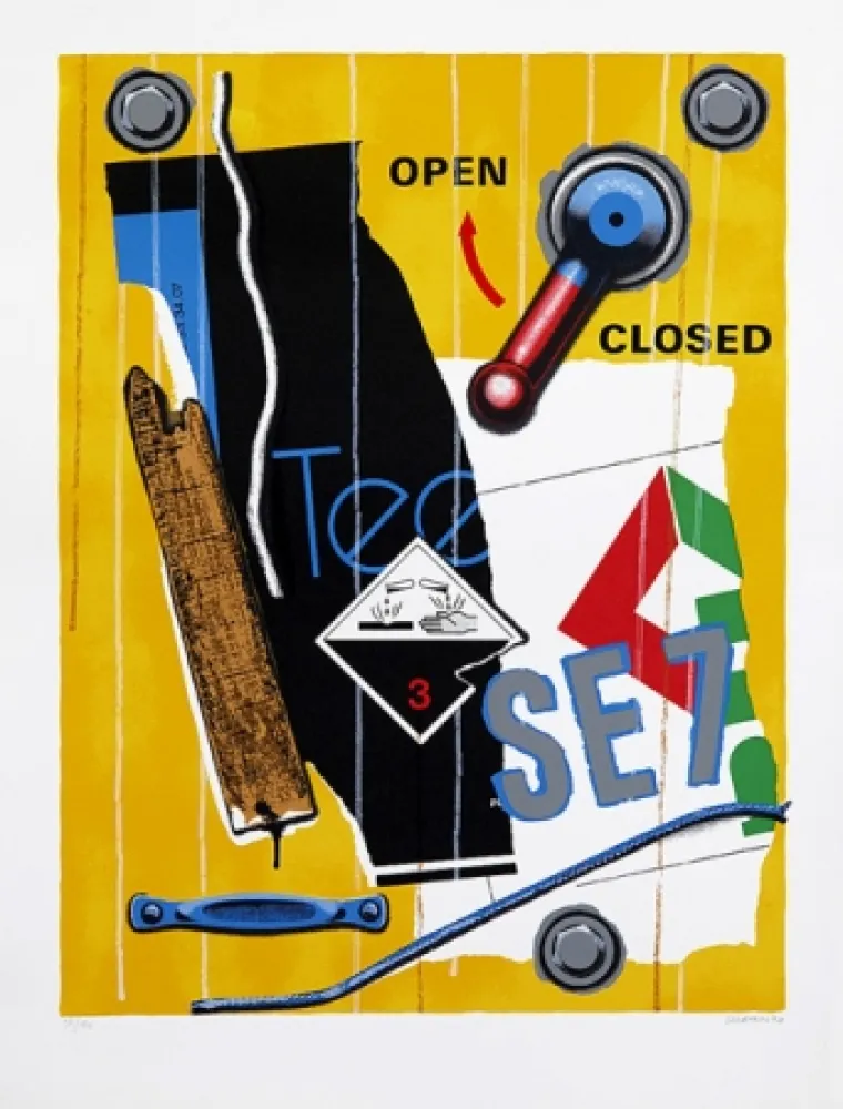 Сериграфия Klasen - Se 7 faune jaune