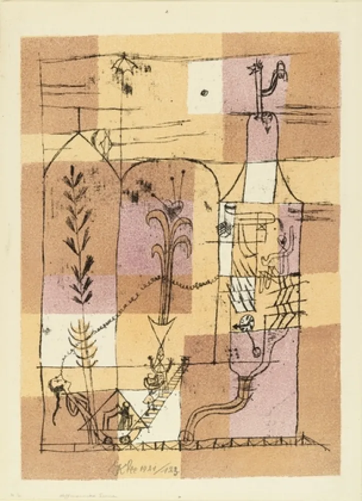 Литография Klee - Hoffmanneske Szene