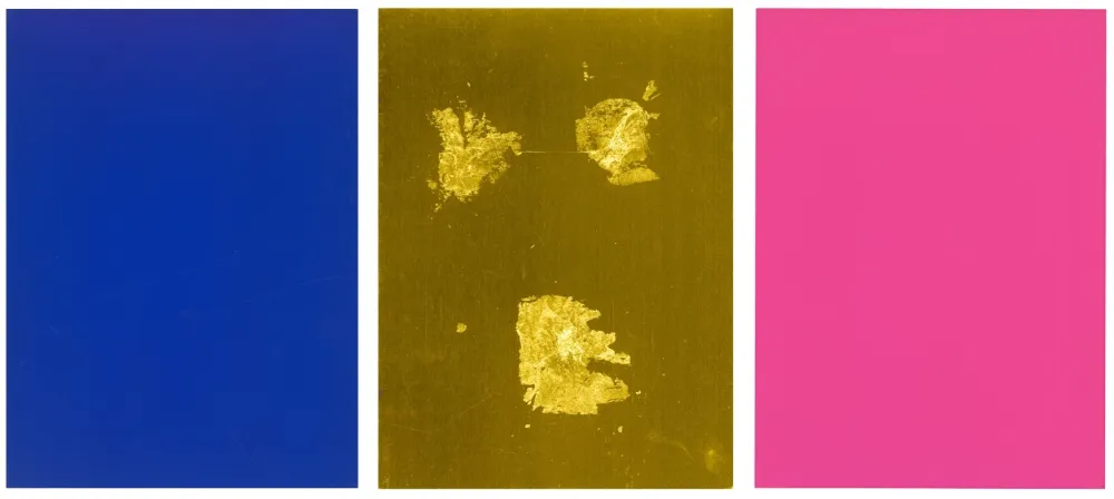 Сериграфия Klein - Monochrome und Feuer (Krefeld Triptych)