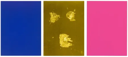 Сериграфия Klein - Monochrome und Feuer (Krefeld Triptych)