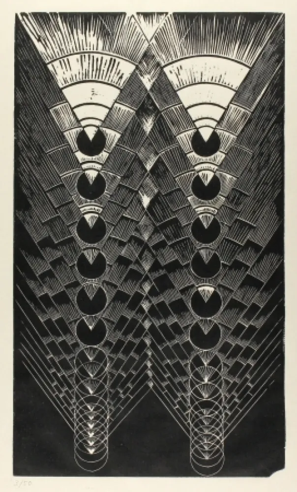 Линогравюра Klien,  - Light in Glass II