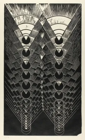 Линогравюра Klien,  - Light in Glass II