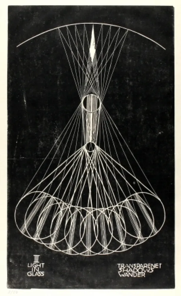 Линогравюра Klien,  - Light in Glass III