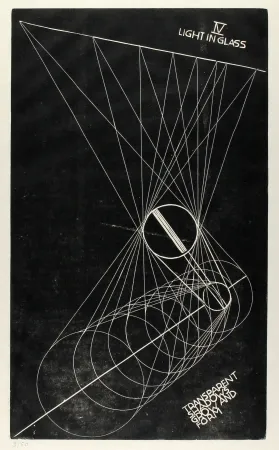 Линогравюра Klien,  - Light in Glass IV