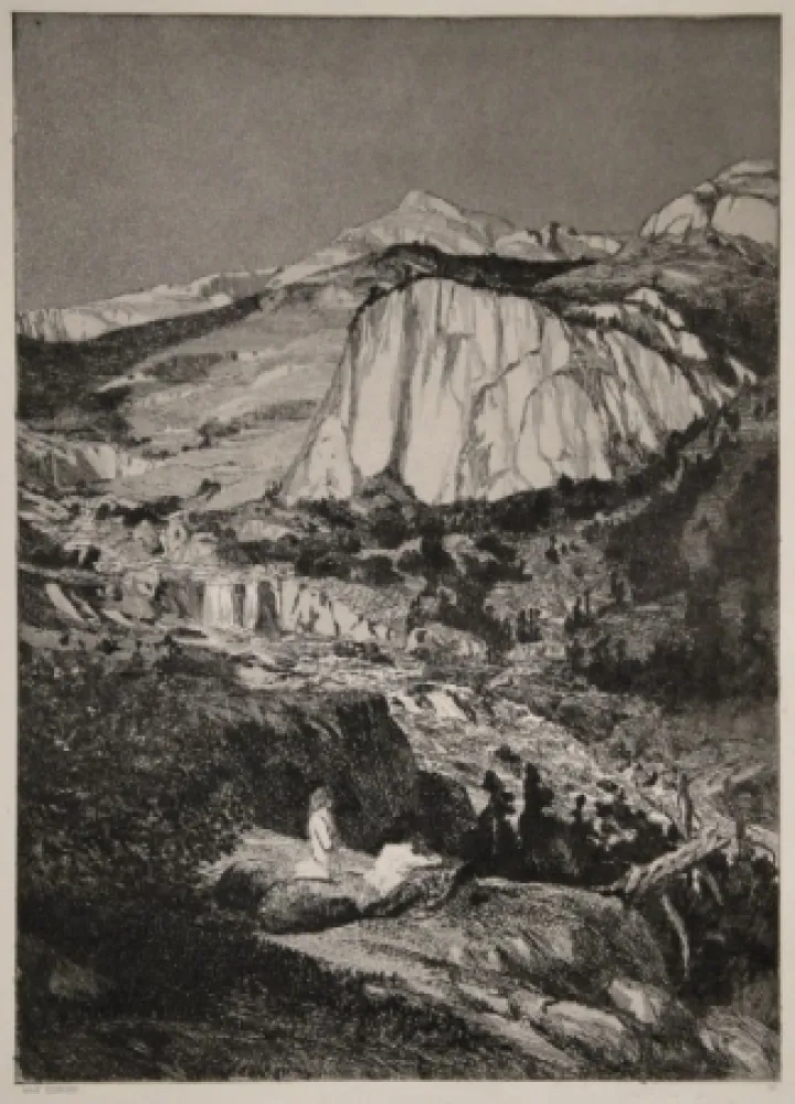 Офорт И Аквитанта Klinger - Mondnacht