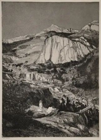 Офорт И Аквитанта Klinger - Mondnacht