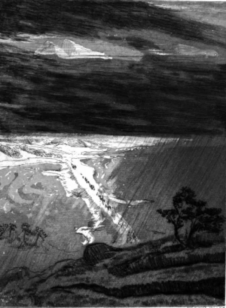 Офорт И Аквитанта Klinger - Per paludi