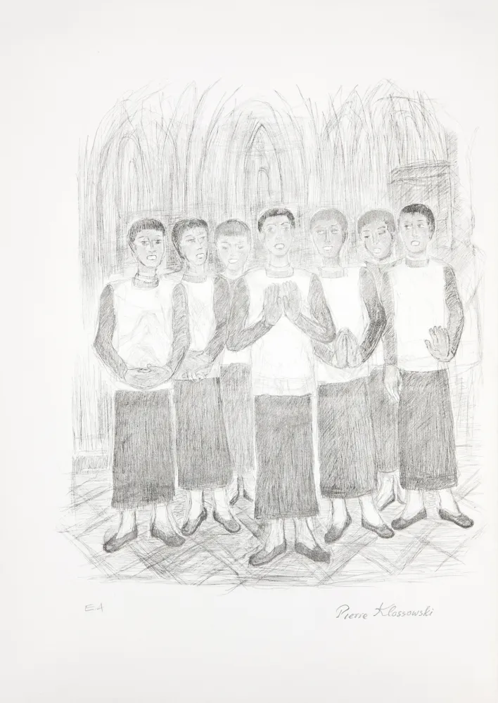 Литография Klossowski - Chorale de garçon (le choeur)