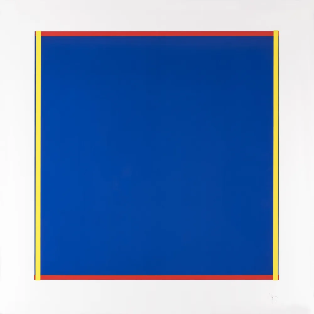 Сериграфия Knoebel - Rot, Gelb, Weiss, Blau 02