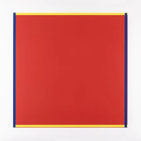 Сериграфия Knoebel - Rot, Gelb, Weiss, Blau 04